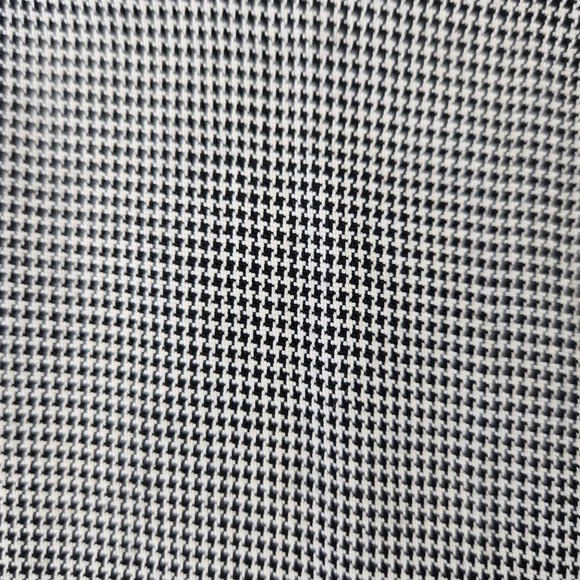 1980s Vintage Black Mini Houndstooth Longline USA Made Blazer Jacket Size Medium - Picture 6 of 9